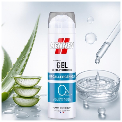 Mennen Gel de Rasage Extra Protection Peaux Sensibles 200 ml