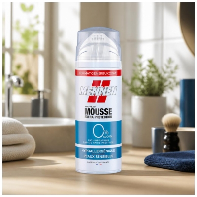 Mennen Mousse de Rasage Extra Protection Peaux Sensibles 250 ml