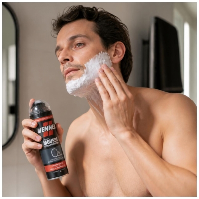 Mennen Mousse de Rasage Extra Protection Hydratante Peaux Normales 250 ml