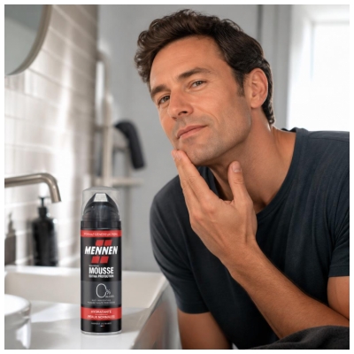 Mennen Mousse de Rasage Extra Protection Hydratante Peaux Normales 250 ml