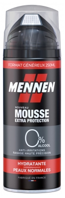 Mennen Mousse de Rasage Extra Protection Hydratante Peaux Normales 250 ml