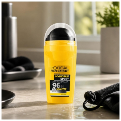 L'Oréal Paris Men Expert Anti-Transpirant Ultra-Absorbant 96H Invincible Sport Bille XXL 50 ml