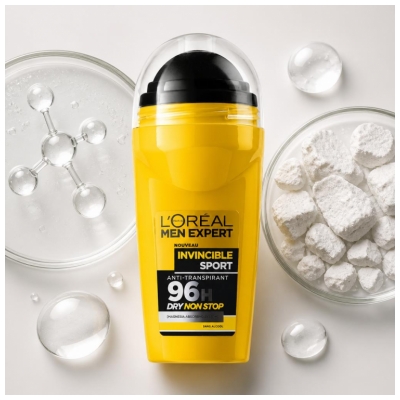 L'Oréal Paris Men Expert Anti-Transpirant Ultra-Absorbant 96H Invincible Sport Bille XXL 50 ml