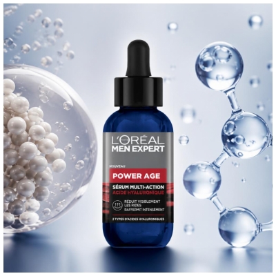 L'Oréal Paris Men Expert Power Age Sérum à l'Acide Hyaluronique Multi-Action 30 ml