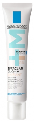 La Roche-Posay Effaclar Duo+M Soin Teinté Triple Correction Anti-Imperfections 40 ml - Teinte : Claire