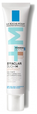 La Roche-Posay Effaclar Duo+M Soin Teinté Triple Correction Anti-Imperfections 40 ml - Teinte : Médium