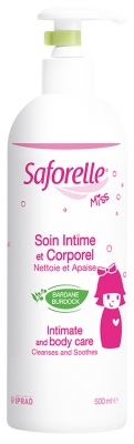 Saforelle Miss Soin Intime et Corporel Dès 2 Ans 500 ml