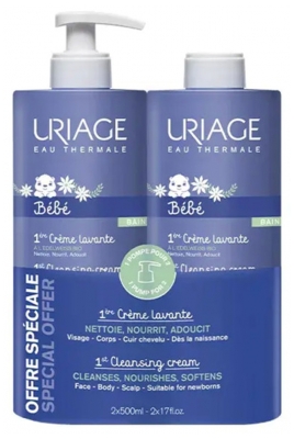 Uriage 1Ère Crème Lavante 2 x 500 ml