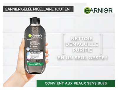 Garnier SkinActive Gelée Micellaire Nettoie et Anti-Points Noirs 400 ml