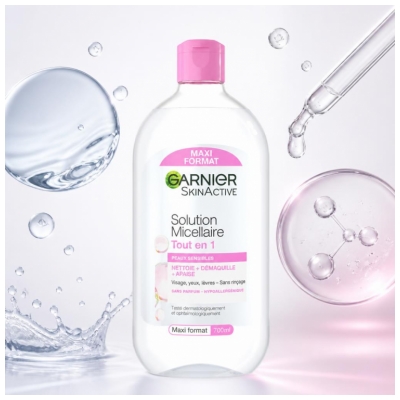 Garnier SkinActive Solution Micellaire Tout en 1 Peaux Sensibles Sans Parfum 700 ml