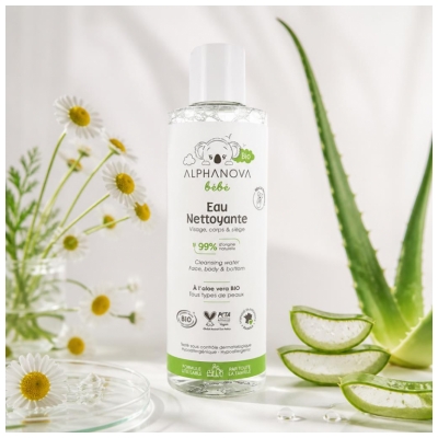 Alphanova Bébé Eau Nettoyante Biologique 200 ML