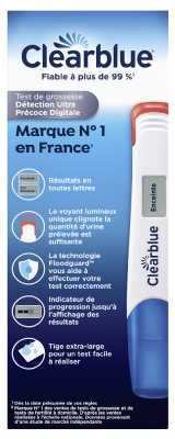 Clearblue Test de Grossesse Détection Ultra Précoce Digital X2