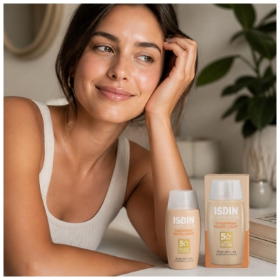 Isdin Fotoprotector Fusion Water Magic Light Écran Solaire Teinté SPF 50 de 50 ML