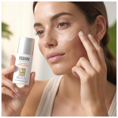 Isdin Fotoprotector Fusion Water Magic Repair Color Écran Solaire Teinté SPF 50 de 50 ML