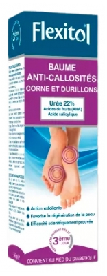 Flexitol Baume Anti-Callosités Corne et Durillons Urée 22% 56 Grammes