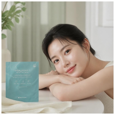 Mizon Cicaluronic Water Fit Mask Hydrate et Apaise 24 g 
