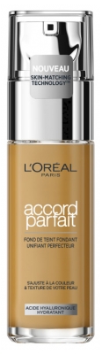 L'Oréal Paris Accord Parfait Fond de Teint Fluide 30 ml - Teinte : 4.D/4.W Naturel Doré