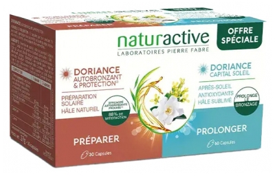 Naturactive Doriance Autobronzant & Protection 30 Unités + Capital Soleil 60 Unités