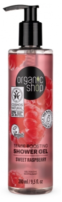 Organic Shop Gel Douche Revitalisant Framboise Vegan Naturel