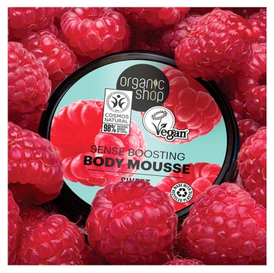 Organic Shop Body Mousse Revitalisante Corps à la Framboise 250 ML