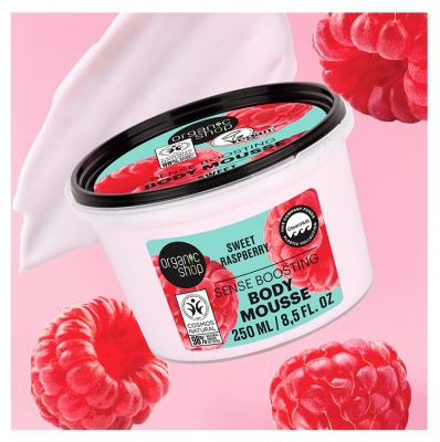 Organic Shop Body Mousse Revitalisante Corps à la Framboise 250 ML