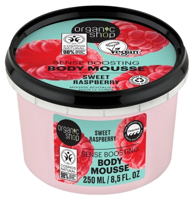 Organic Shop Body Mousse Revitalisante Corps à la Framboise 250 ML