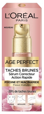 L'Oréal Paris Age Perfect Taches Brunes Sérum Correcteur Action Rapide Peaux Matures 30 ml