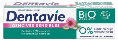 Dentavie Dentifrice Gencives Sensibles Biologique 75 ML