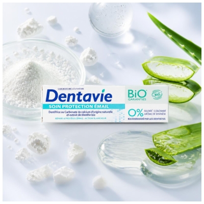 Dentavie Dentifrice Soin Protection Émail Biologique 75 ML