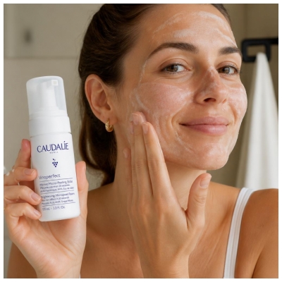 Caudalie Vinoperfect Mousse Micro-Peeling Éclat Effet Peau Neuve100 ml