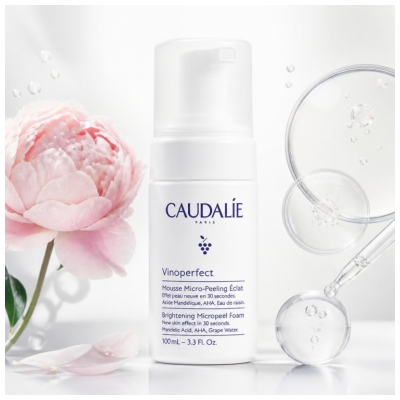 Caudalie Vinoperfect Mousse Micro-Peeling Éclat Effet Peau Neuve100 ml
