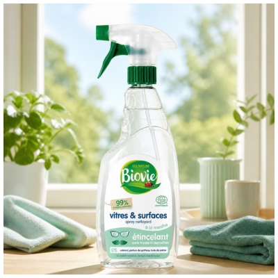 Biovie Spray Nettoyant Vitres et Surfaces 750 ML