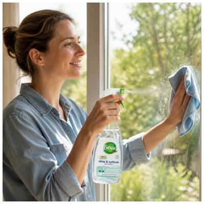 Biovie Spray Nettoyant Vitres et Surfaces 750 ML