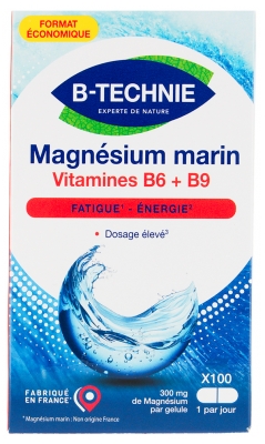 Biotechnie Magnésium Marin B6 Format Économique 100 Gélules