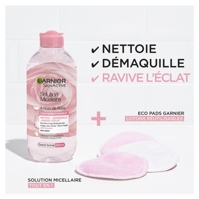 Garnier SkinActive Micellaire Biphase Nettoie et Ravive L'Éclat 400 ml