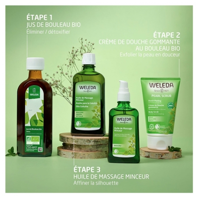 Weleda Huile Massage Minceur Bouleau 200 ml