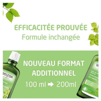 Weleda Huile Massage Minceur Bouleau 200 ml