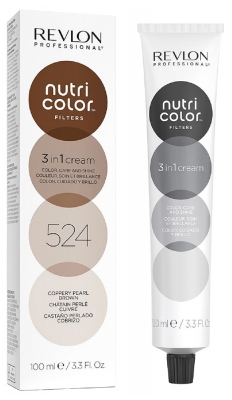 Revlon Professional Nutri Color Filters Crème Soin 3en1 Repigmentant Nutritif 100 ml - Coloration : 524 Châtain Perlé Cuivré