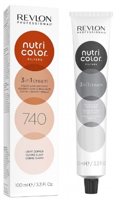 Revlon Professional Nutri Color Filters Crème Soin 3en1 Repigmentant Nutritif 100 ml - Coloration : 740 Cuivré Clair