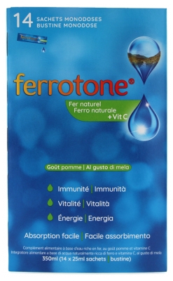 Ferrotone Pomme ® - 14 Sachets Monodoses