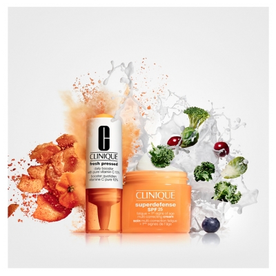 Clinique Superdefense SPF 25 Soin Multi-Correction Fatigue + 1Ers Signes de l'Âge - Type 1,2 50 ml