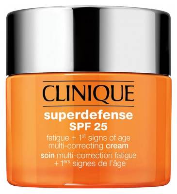 Clinique Superdefense SPF 25 Soin Multi-Correction Fatigue + 1Ers Signes de l'Âge - Type 1,2 50 ml