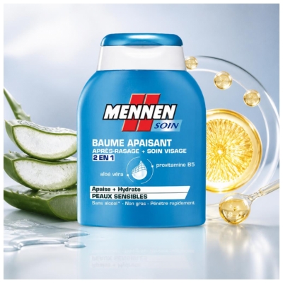 Mennen Baume Apaisant 2en1 Soin Visage + Après-Rasage 100 ml