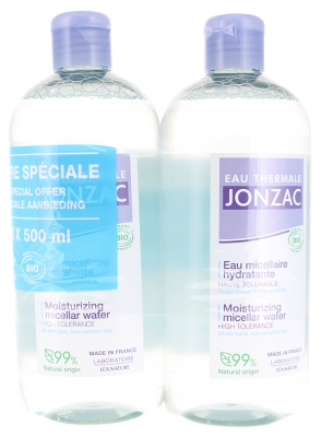 Eau Thermale Jonzac Eau Micellaire Hydratante Haute Tolérance Bio 500 ml 2 x 500 ml