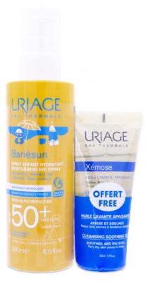 Uriage Bariésun Pray Enfant SPF50+ 200 ml + Xémose Huile Lavante 50 ml Offerte