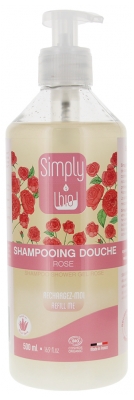 Simply Bio Shampoing Douche Rose Biologique 500 ml