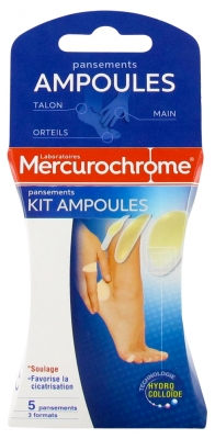 Mercurochrome Pansements Kit Ampoules 5 Unités