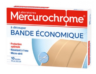 Mercurochrome Bande Économique 10 Unités