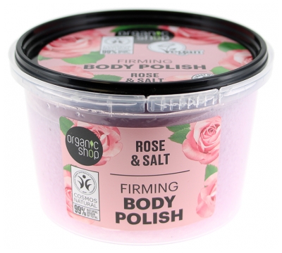 Organic Shop Body Polish Gommage Raffermissant pour le Corps Rose 250 ML