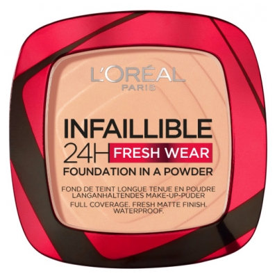 L'Oréal Paris Infaillible 24H Fond de Teint Poudre Longue Tenue 9 g - Teinte : 245 Miel Doré
